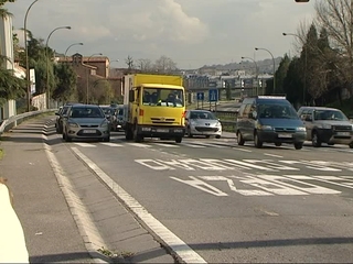 Tráfico a la entrada de Oviedo