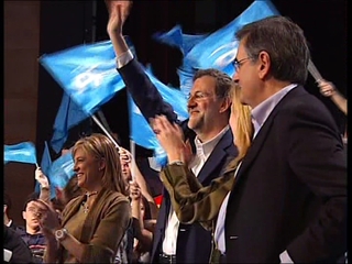 Acto político en Gijón del Partido Popular con su presidente, Mariano Rajoy