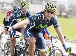 Andrey Amador, ciclista del Movistar.