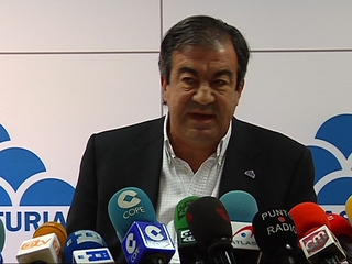 El presidente de Foro Asturias (FAC), Francisco Álvarez-Cascos