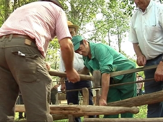 Participantes de la 'Malla do Trigo'