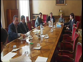 Reunión de la mesa de portavoces de la Junta General