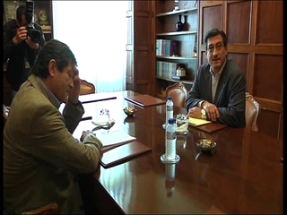 Reunión entre Javier Fernández (PSOE) e Ignacio Prendes (UPyD)
