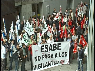 Manifestación de los trabajadores de ESABE