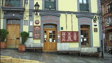 Sidrería El Lavaderu en el barrio de Cimadevilla en Gijón