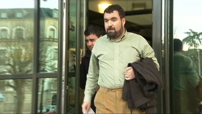 Joaquín Fernández Díaz, a su salida del Juzgado de Lugo