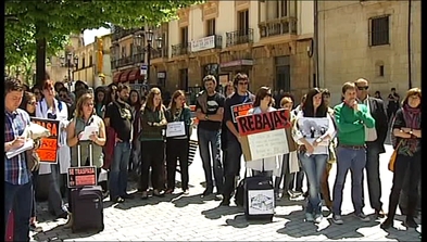 Investigadores universitarios se manifiestan en Oviedo