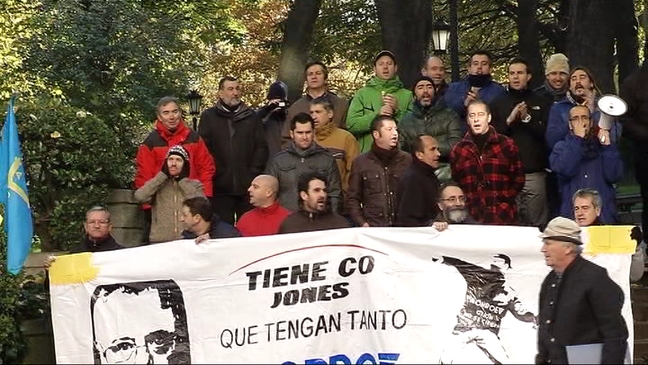 Protesta de los trabajadores de Tenneco