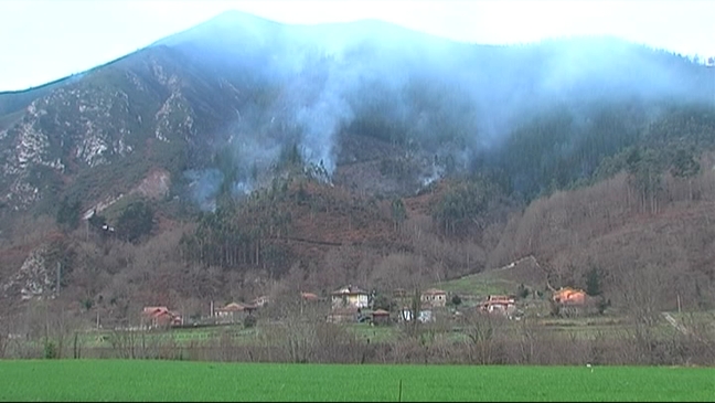 Incendio en Asturias