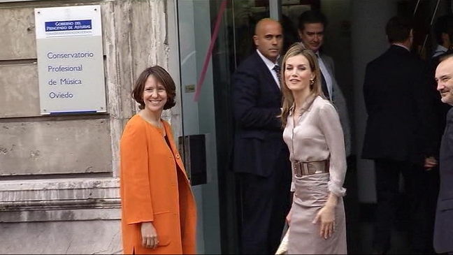 La Reina Doña Letizia llega a Oviedo