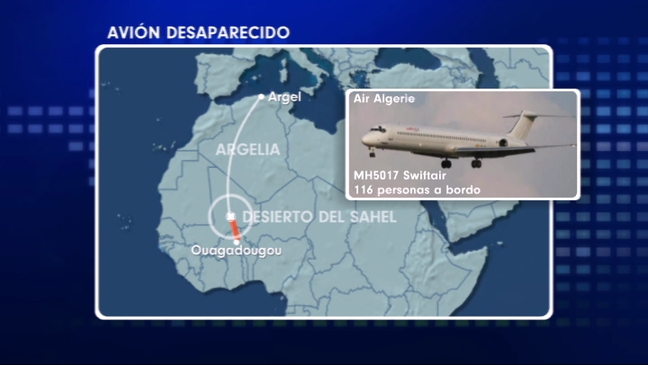 Avión de Air Algerie desaparecido 