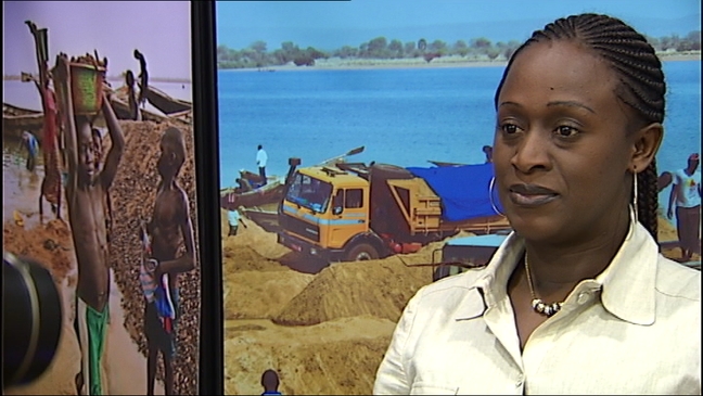 La periodista congoleña Caddy Adzuba, Príncipe de la Concordia 2014	