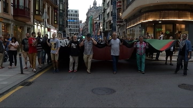 Manifestación en Gijón en apoyo de los 9 encausados