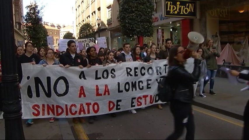 Manifestación contra la Lomce