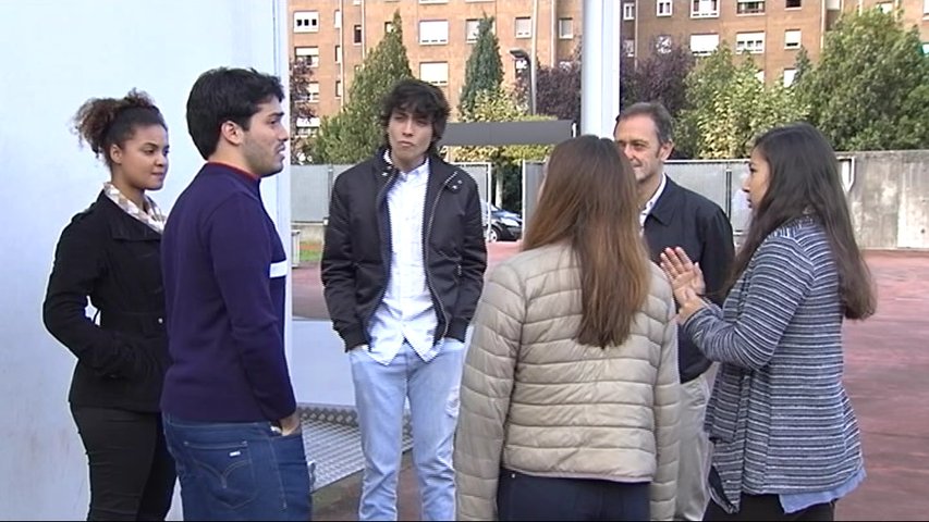 Estudiantes extranjeros del campus de Mieres