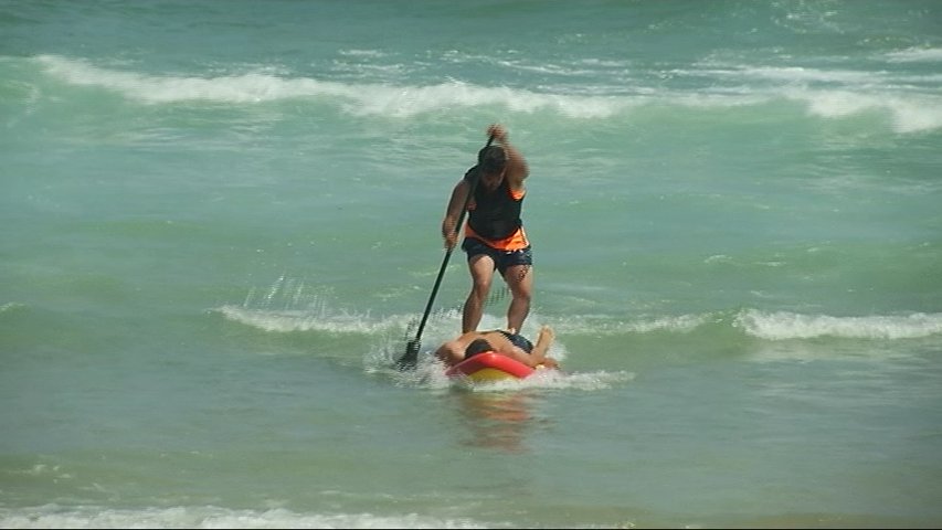 Rescate en paddle surf