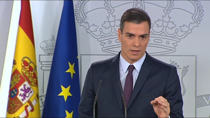 Pedro Sánchez anuncia el adelanto electoral