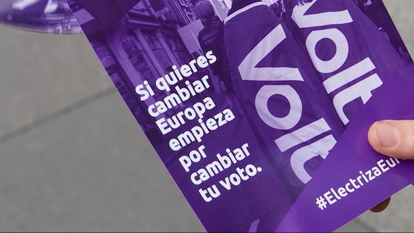 Panfleto del nuevo partido paneuropeo Volt