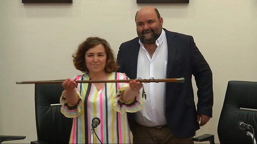 La alcaldesa de Tapia Ana Vigón