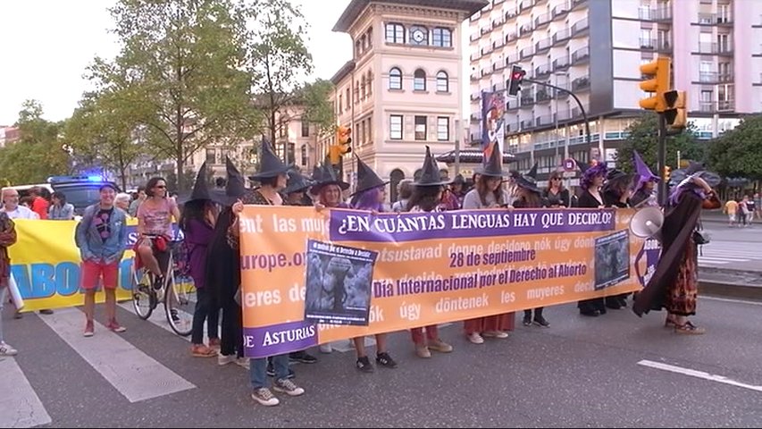 Manifestación feminista en Oviedo