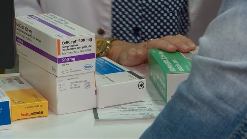 Medicamentos dispensados en una farmacia
