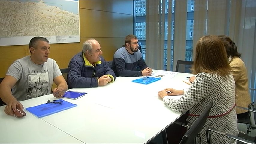 Plataforma de vecinos del Lauredal reunidos en Gijón
