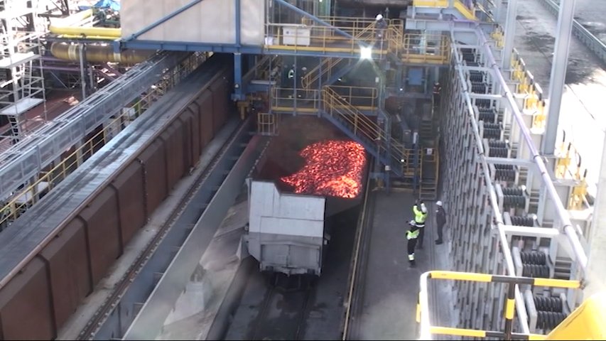 Instalaciones de Arcelor en Gijón