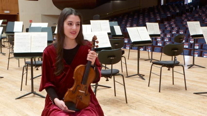 La violinista María Dueñas