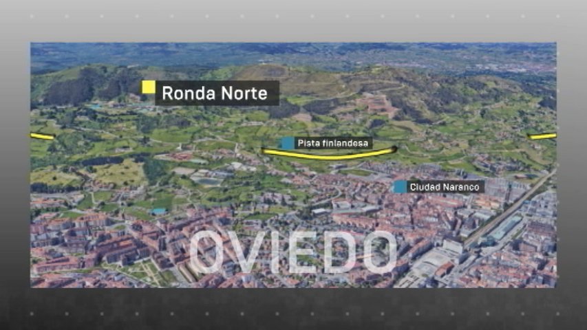 Infografía del túnel propuesto por Canteli para la Ronda Norte de Oviedo