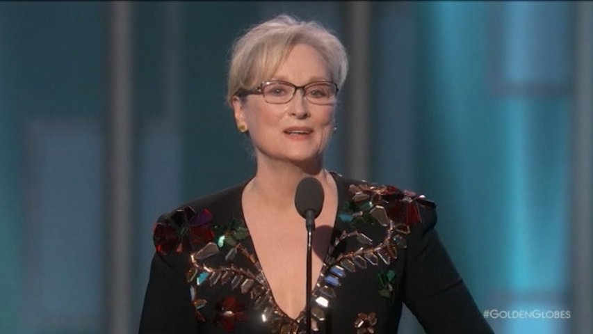 Meryl Streep en los Globos de Oro