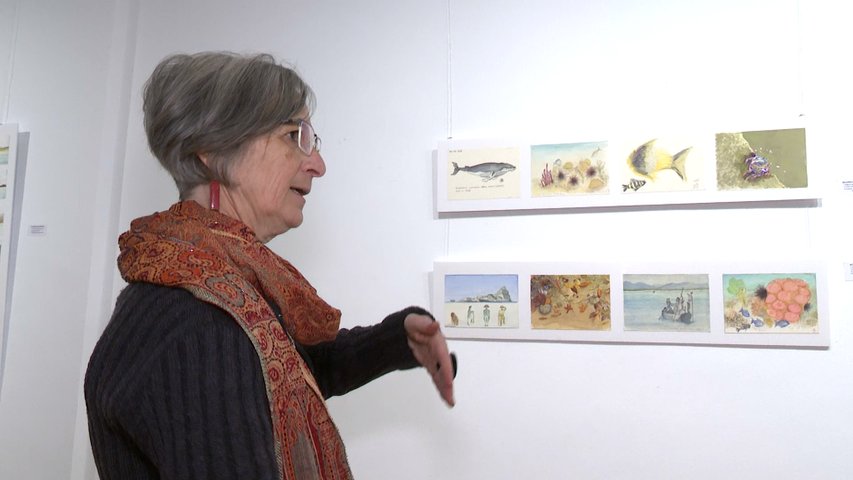 Antonioni explica su exposición 'Nómada entre mares', en Gijón
