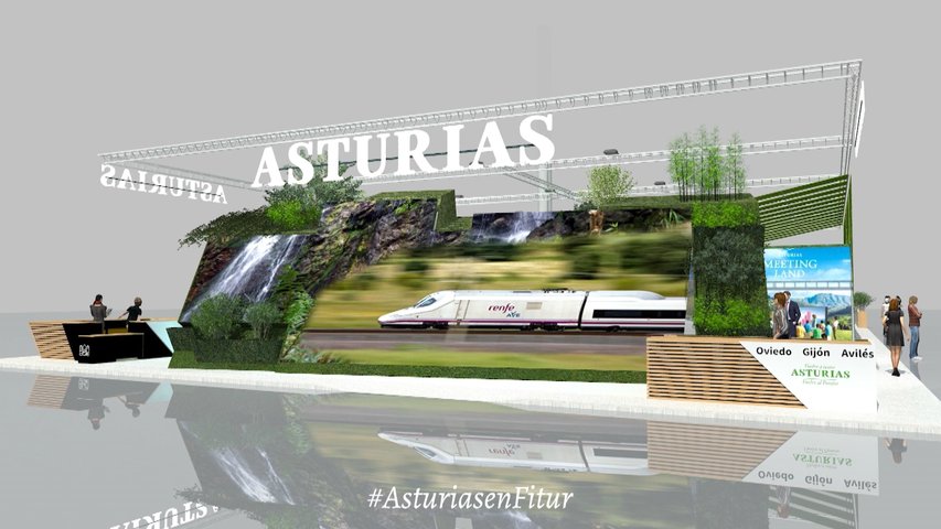 La alta velocidad ferroviaria, protagonista del pabellón de Asturias en Fitur